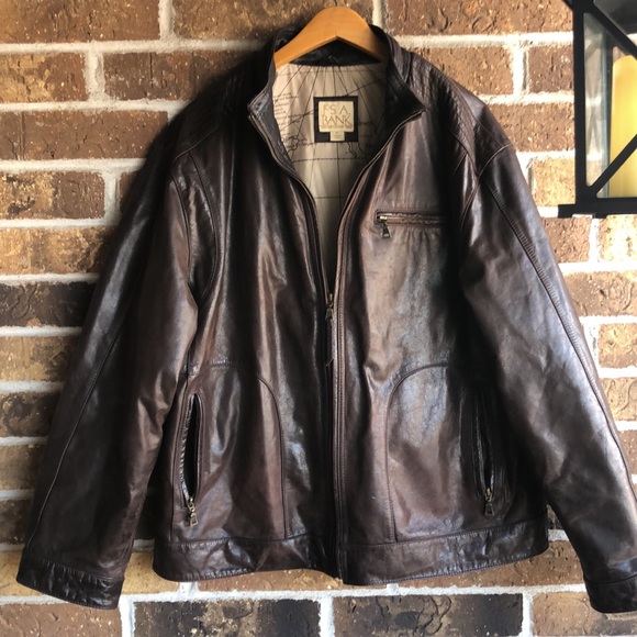 Jos. A. Bank Brown Leather Jacket - Picture 11 of 15